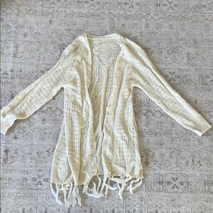 Women's Cream Knit Sweater Small